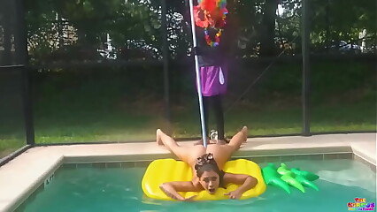 The pool had to be cleaned